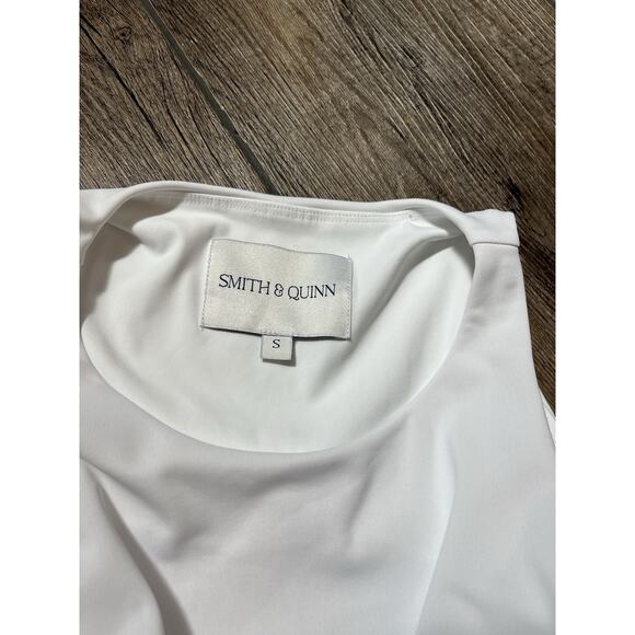 Smith & Quinn The Avalon Top w/ Ruffle Detail White Athletic Tank Top Women’s S - Picture 3 of 6
